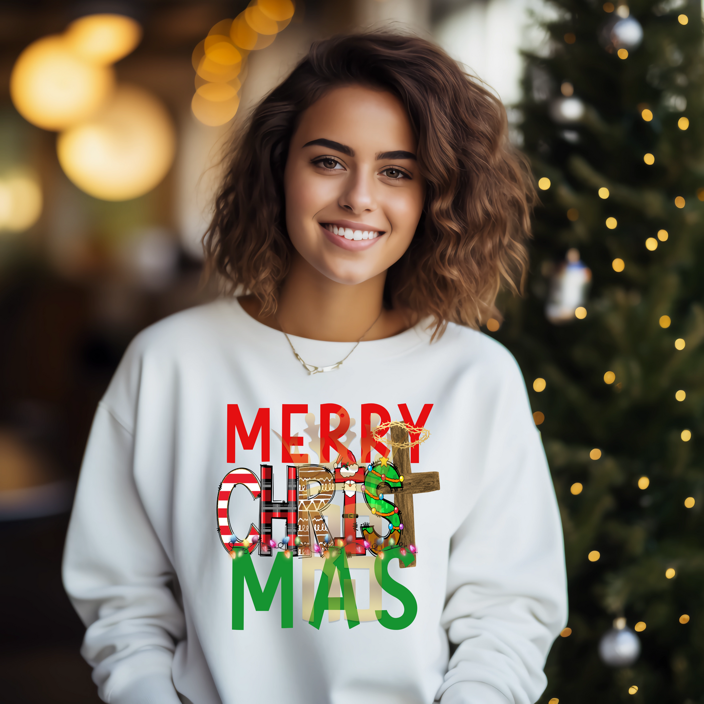 Merry CHRISTmas Sweatshirt (version 2)