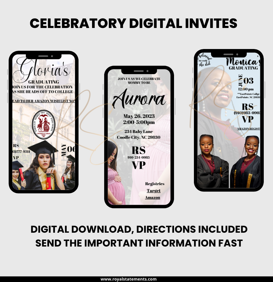 Celebratory Digital Invites (phone)