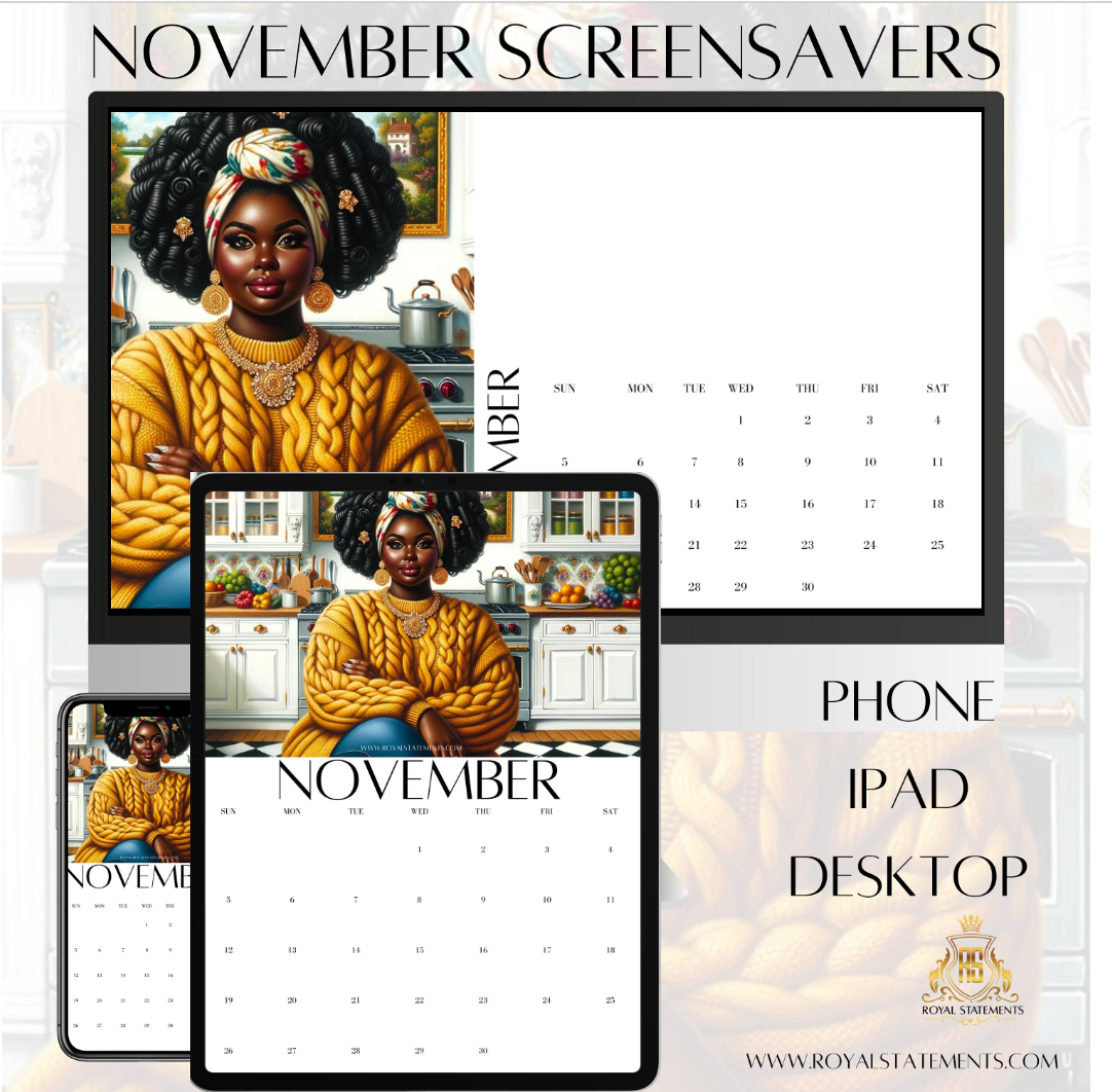 November Digital Screensavers