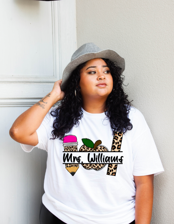 Pencil Split Name Shirt (Women)