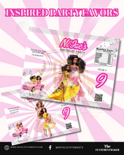 Load image into Gallery viewer, Pink Doll Inspired Premade Party Templates
