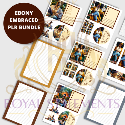 Ebony Embraced PLR Bundle Canva Template