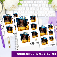Load image into Gallery viewer, Poodle Girl Sticker Sheets

