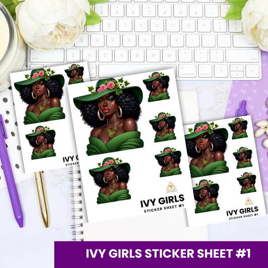Ivy Girl Sticker Sheets