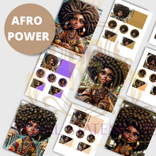 Load image into Gallery viewer, Afro Power PLR Stationery Startup
