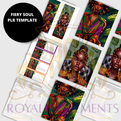 Fiery Soul PLR Canva Template