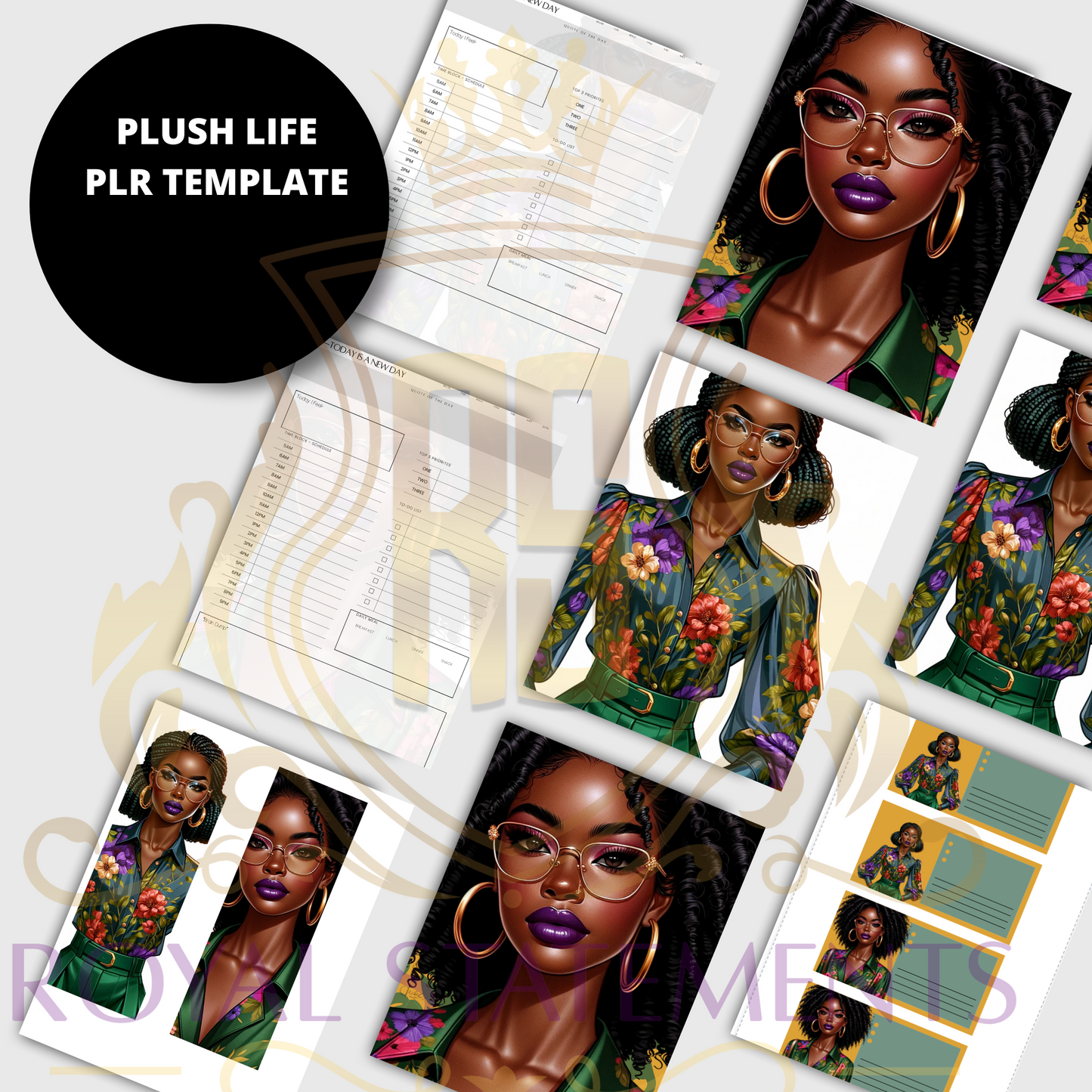 Plush Life PLR Canva Template