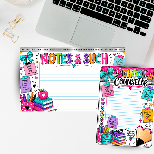 Educator Themed Notepads