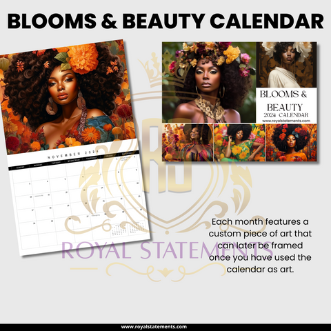 Blooms and Beauty 2024 Calendar