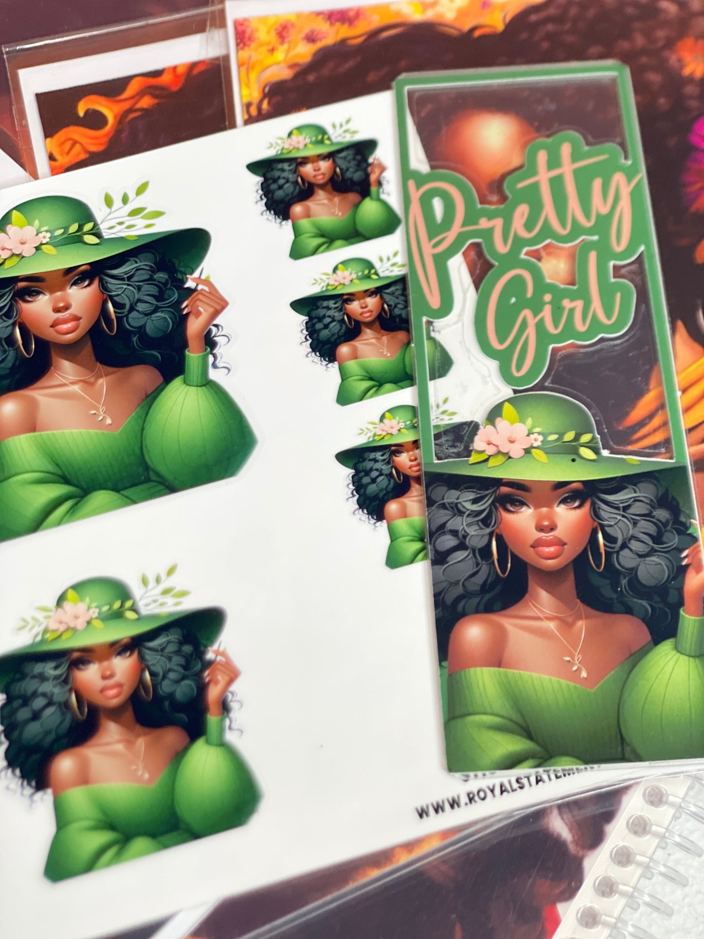 Pretty Girl Bookmark