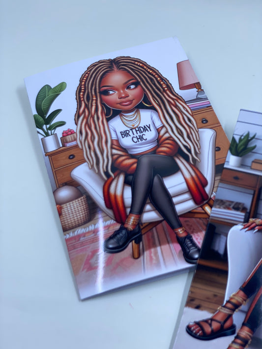 Ombre Girl Greeting Cards