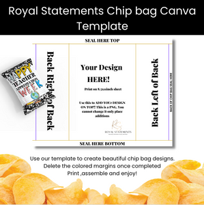 Editable Chip Bag Template