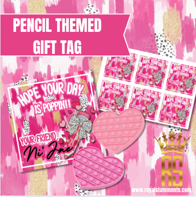 Pencil Themed Gift Tags