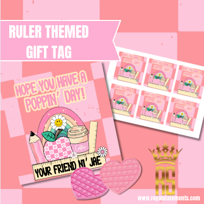 Ruler Themed Gift Tags